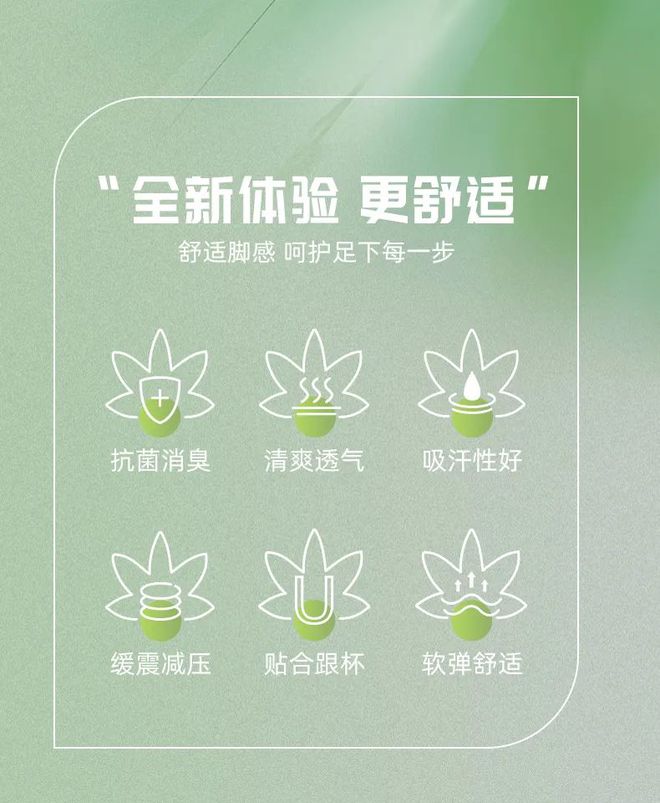 垫全方位呵护你的运动健康球王会网页版草本抗菌鞋(图2)